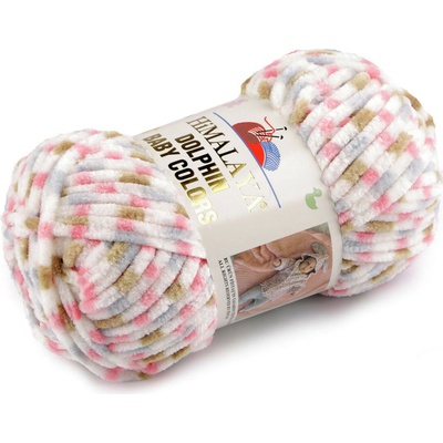 Stoklasa Pletací žinylková příze Dolphin Baby Colors 100 g Balení: 1 ks, Varianta: 16 (80413) Off White růžová 16 (80413) Off White růžová