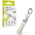 Mobile Origin USB4 кабел тип ключодържател за устройства с USB-C порт - Mobile Origin CB17 Keychain USB4 USB-C to USB-C Cable 240W (бял) (MO-UK-CB17-WHT)