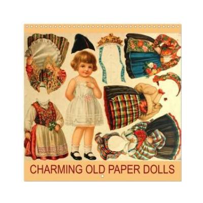 CHARMING OLD PAPER DOLLS Wall 2026 12 × 12 Inch CALVENDO 12 Month Wall