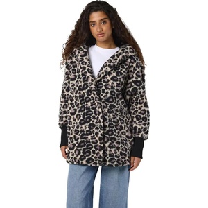 NOISY MAY Палто Noisy may Cuddle coat - Beige (Eggnog / Leo)