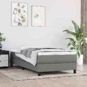vidaXL Матрак покет пружини, за деца, средна твърдост, тъмносив, 80x160 см, текстил (4016536)