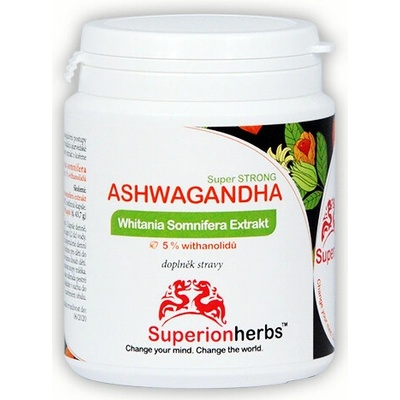 Superionherbs Ashwagandha Extrakt 90 kapsúl