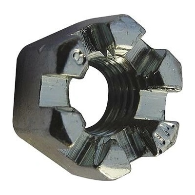 DIN 935-8 M24x1.5 korunová matice s jemným závitem, ocel pozink