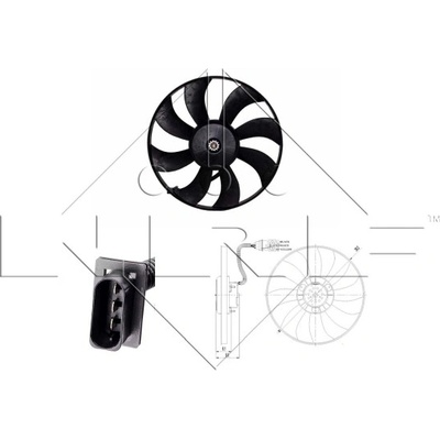 Větrák, chlazení motoru NRF 47410