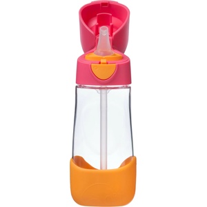 b.box Бутилка със сламка b. box - Tritan, Strawberry shake, 450 ml (BX441) - baby