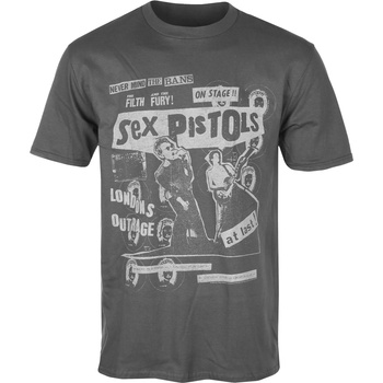 Low frequency Мъжка тениска Sex Pistols - On Stage - Grey - LOW FREQUENCY - SEP002TS