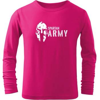 Dragowa detské dlhé tričko Spartan army ružová