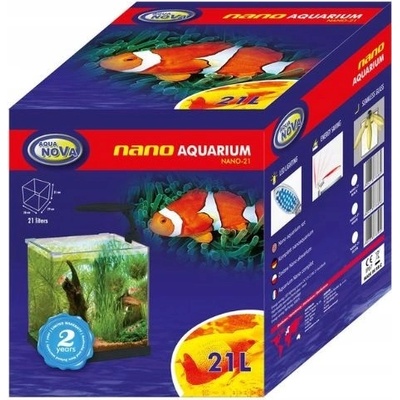 Aqua Nova Nano-21 akvarijní set černý ohýbané sklo 21 l