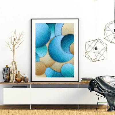 Plakát - Cross circles, velikost 50x70 cm