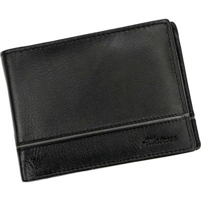 Albatross E-58L z čiernej hovädzej kože 12,5 x 9,5 x 2,5 cm