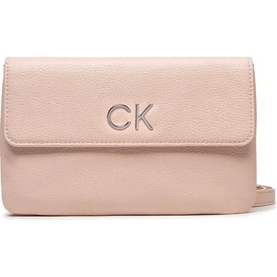 Calvin Klein Дамска чанта Calvin Klein Re-Lock Dbl Crossbody Bag Pbl K60K609140 TER (Re-Lock Dbl Crossbody Bag Pbl K60K609140)