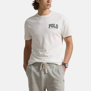 Ralph Lauren Тениска Polo Ralph Lauren Custom Slim Fit Logo T-Shirt - White