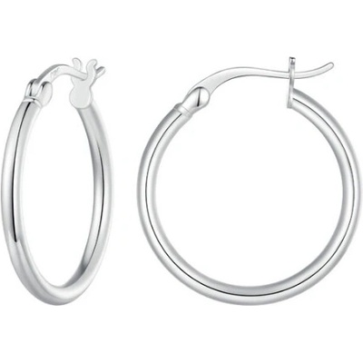 Royal Fashion strieborné kruhové náušnice SCE1608-L