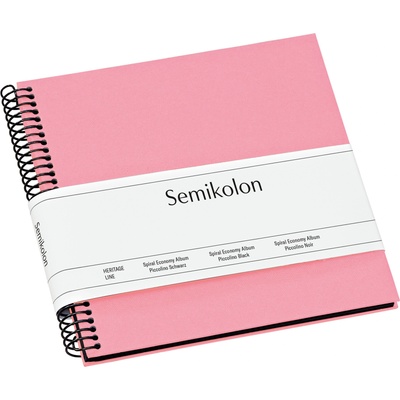 Semikolon Фотоалбум Uni Economy с черни карти малък розов (364023)