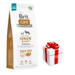 Brit CARE Беззърнена храна за кучета Senior & Light Salmon 12кг + безплатна изненада за кучето