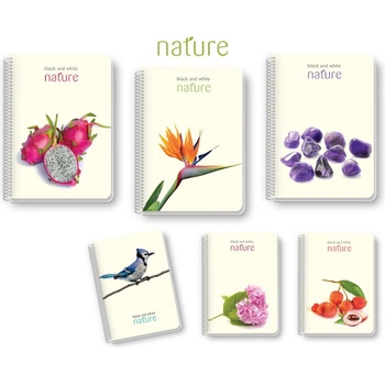 Black&White Тетрадка b&w А5 150л, спирала pvc