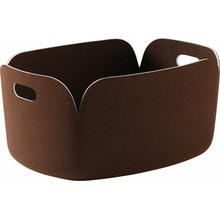 Muuto Úložný koš Restore 48 x 35, Dark Brown, REEBAS48A05