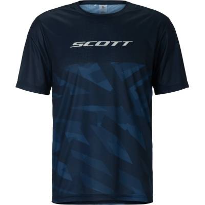 Scott Мъжка фланелка с къс ръкав за колоездене Scott Tee Vertic Lt S/S Cycling jersey - Dark Blue (056-4080-0313)