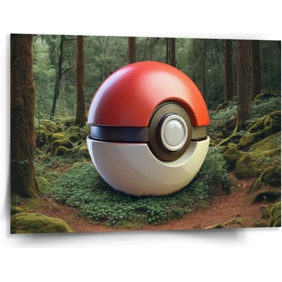 Sablio Obraz Pokemon ball Les - 150x110 cm