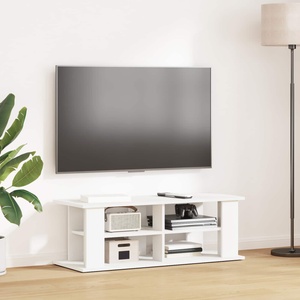vidaXL Стойка за телевизор Бяло 96 x 35 x 33, 5 см (8000396)