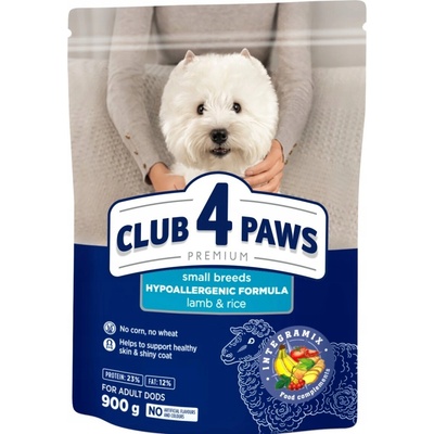 Club 4 Paws Adult jahňacia ryža malé plemená 0,9 kg