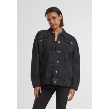 Urban Classics Дамско дънково яке в черен цвят Urban Classics Ladies Oversized 90's UB-TB6208-00709 - Черен, размер XS