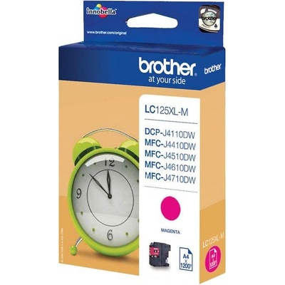 Brother Оригинален патрон Brother LC125XL, J4510DW, 1200 страници/5%, Magenta (3015100076)