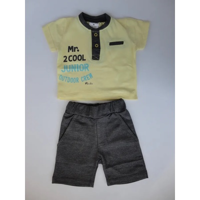 Marty Kids Комплект с къси панталонки в тъмно сиво, 74, 80, 86