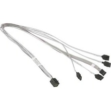 SUPERMICRO Cross-over Mini SAS HD (SFF-8643) to 4 SATA w/SB, S. 55cm. 30AWG