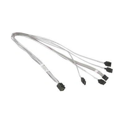SUPERMICRO Cross-over Mini SAS HD (SFF-8643) to 4 SATA w/SB, S. 55cm. 30AWG