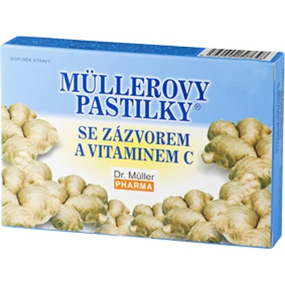 Dr. Müller MÜLLEROVE PASTILKY SO ZÁZVOROM zahriatie 24 ks