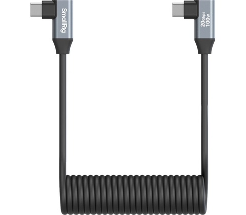 SmallRig 4793 USB-C Angled to USB-C Angled Coiled Data