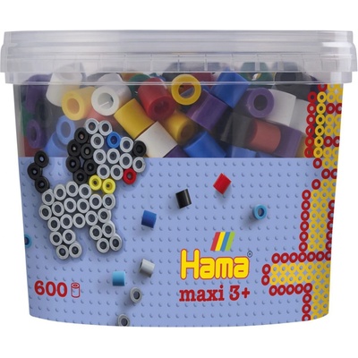 Hama Maxi korálky v tubě mix základních barev - 600 ks