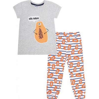 Winkiki Kids Wear pyžamo Papaya šedé