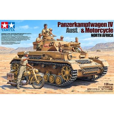Tamiya 25208 Pz.IV.F & Motorcycle N.Africa1:35 1:35