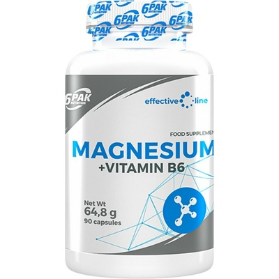 6Pak Horčík + Vitamín B6 90 kapsúl