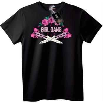 NOONEBRAND Тениска Girl Gang - 4XL, Black