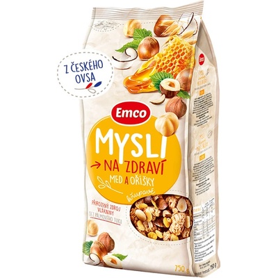 Emco Mysli křupavé med a oříšky 750 g