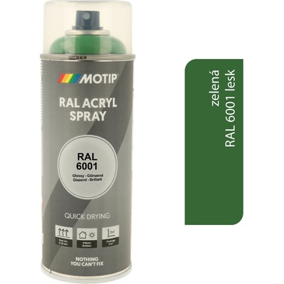 Motip Acryl RAL6001 400 ml lesk