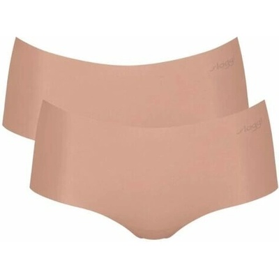 Sloggi 2 pack bezšvových nohavičiek Zero Microfibre Shorts béžové