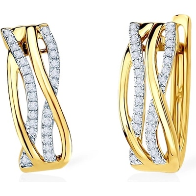 SAVICKI обеци: злато. диаманти