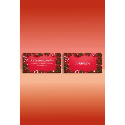 Andreine-Darčekový poukaz na produkty | Fyzická karta