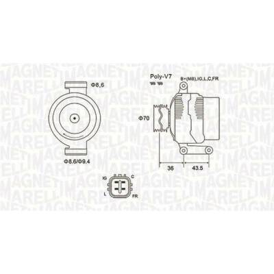 generátor MAGNETI MARELLI 063731980010