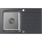 Quadron Вградена композитна мивка Quadron Pop Kenneth 111, неръждаема стомана - черна точка 78x48 см (FUS_K7848CZ) Мивка за вграждане