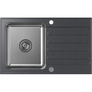Quadron Вградена композитна мивка Quadron Pop Kenneth 111, неръждаема стомана - черна точка 78x48 см (FUS_K7848CZ) Мивка за вграждане