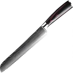 HARAHU Кухненски нож BL-38112 - Bread / Черен / Кафяв KP38112