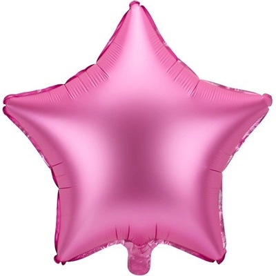 Party Deco FB3S 081 Fóliový balón Matná hviezda 48cm Ružová