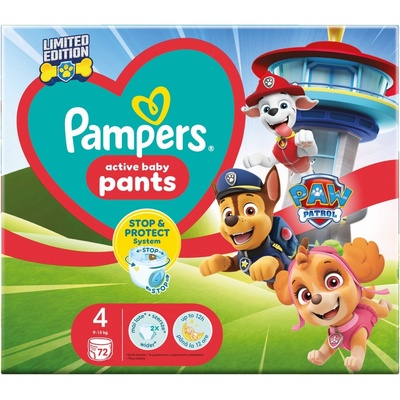 Pampers Памперс пелени Carry Paw Patrol размер 4 72 броя