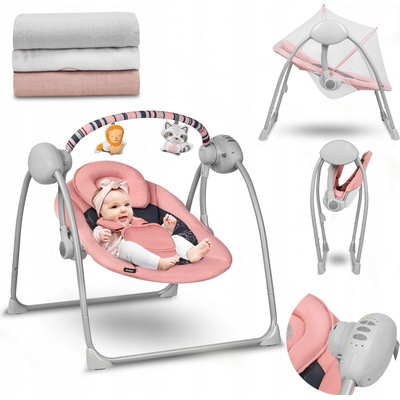 Lionelo hojdacie kresielko Ruben Pink Baby