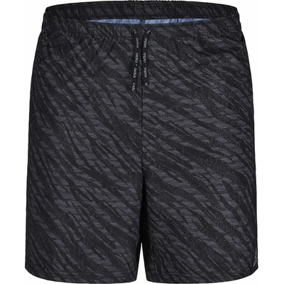 Odlo SHORT ESSENTIAL PRINT čierna sivá